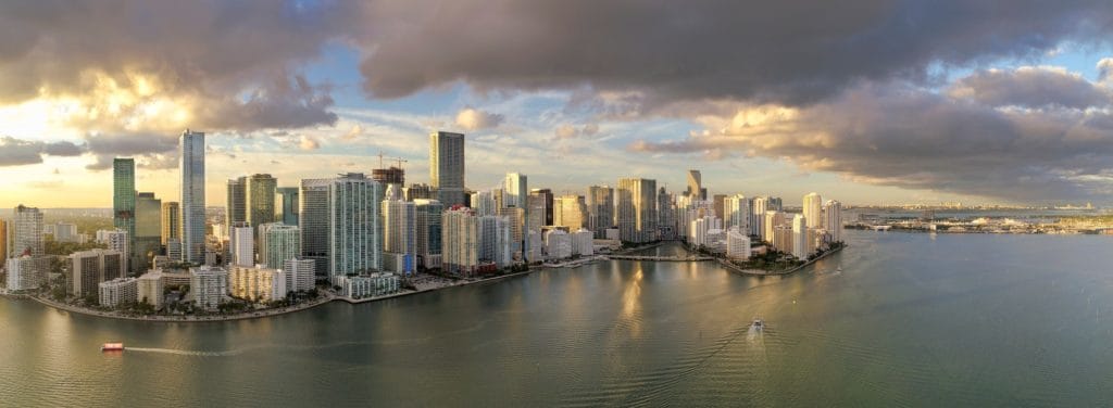 Downtown Miami at Sunset