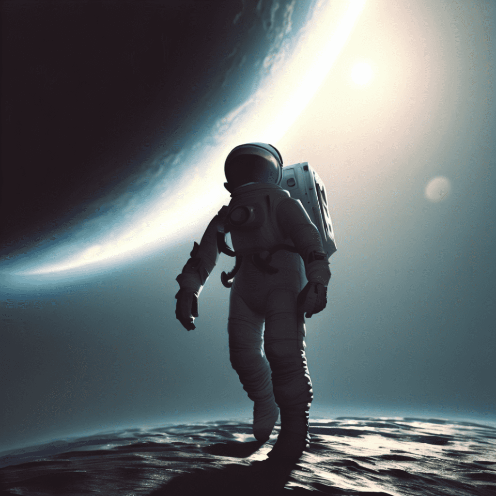 astronaut-walking-on-a-planet