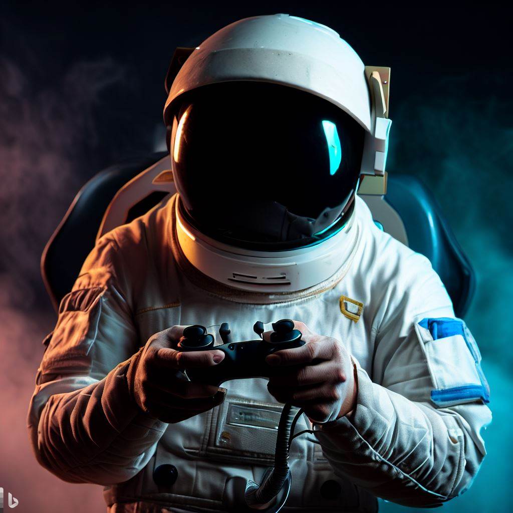 astronaut-video-game-controller