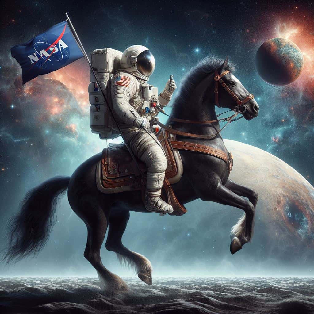 astronaut-riding-horse-in-space