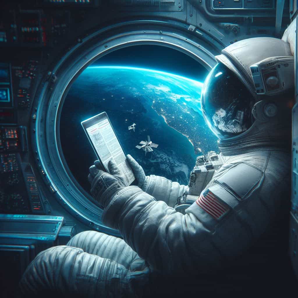 astronaut-reading-newspaper