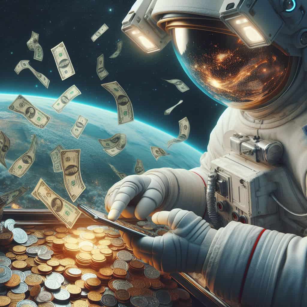 astronaut-counting-money