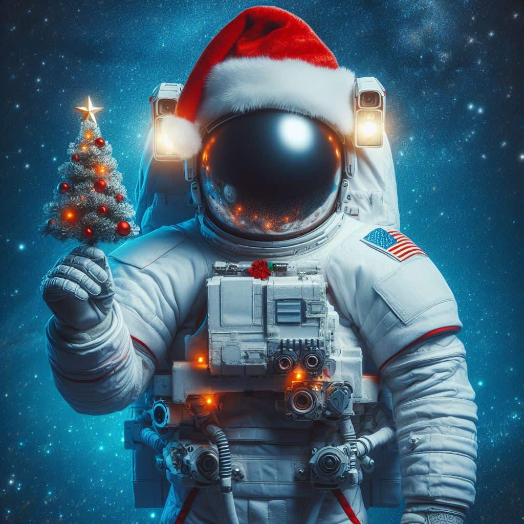 astronaut-dressed-santa-hat